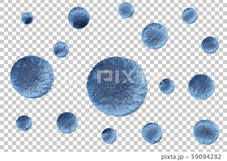 かぜウイルスのイラスト（コンピューターグラフィック／透過素材） 59094282