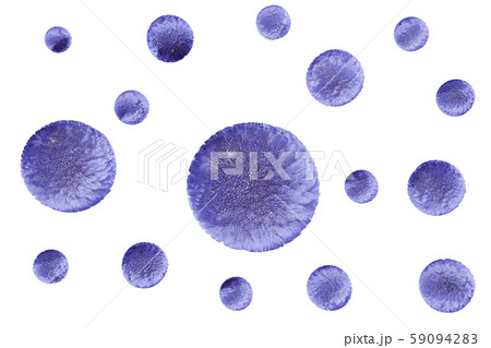 かぜウイルスのイラスト（コンピューターグラフィック／透過素材） 59094283