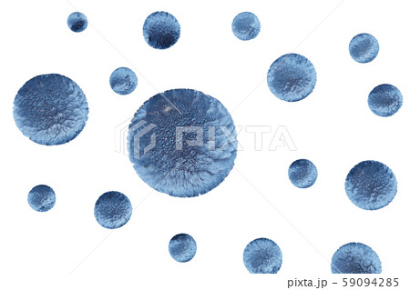 かぜウイルスのイラスト（コンピューターグラフィック／透過素材） 59094285