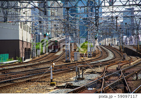 阪急十三駅周辺の線路 阪急十三駅周辺の線路 59097117
