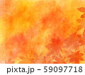 水彩の紅葉の背景素材02 59097718