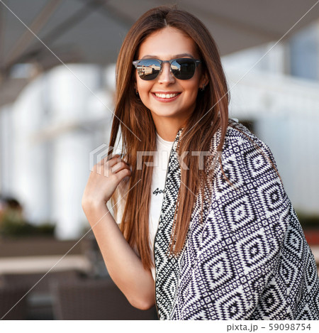 Happy beautiful woman with a smile Happy beautiful woman with a smile 59098754