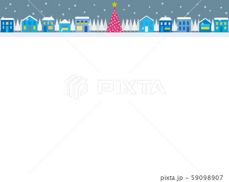 街並み　クリスマスツリー　夜 59098907