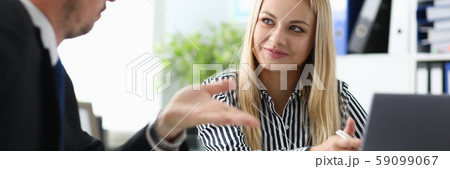 Beautiful female replying for questions Beautiful female replying for questions 59099067