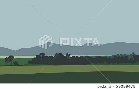 Farmland with field, meadow and trees with hills Farmland with field, meadow and trees with hills 59099479