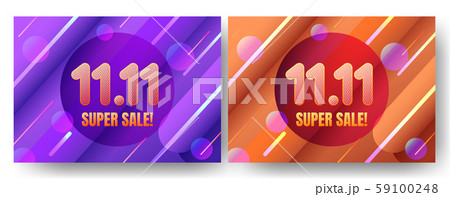 November 11 super sale shopping day with line and 59100248