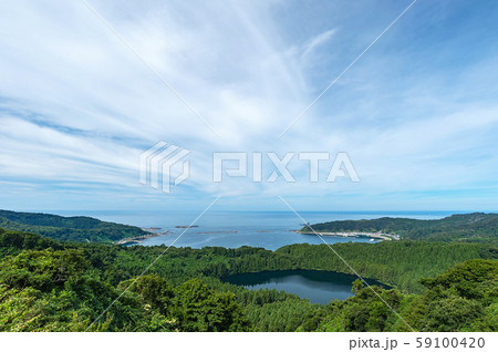 【秋田県男鹿半島】八望台から眺める日本海の絶景 【秋田県男鹿半島】八望台から眺める日本海の絶景 59100420