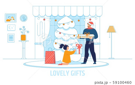 Child Receiving Lovely Gifts from Father Poster Child Receiving Lovely Gifts from Father Poster 59100460
