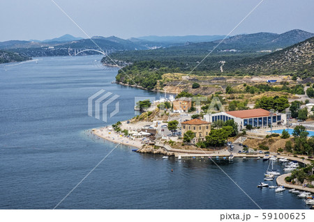 View from St. Michael's Fortress, Sibenik, Croatia 59100625