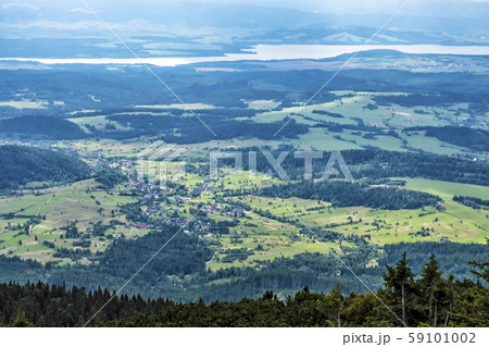 View from Babia hora hill, Slovakia, hiking theme 59101002