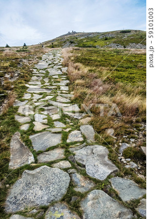 Stoned footpath, Babia hora hill, Slovakia 59101003