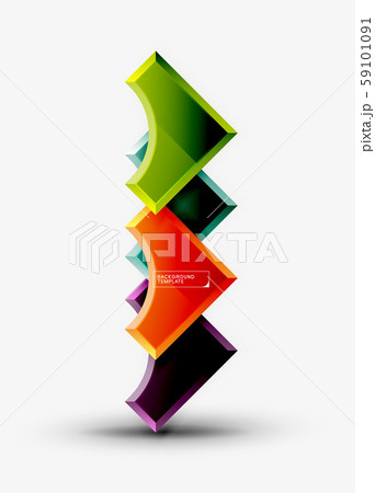 Geometrical 3d shapes background Geometrical 3d shapes background 59101091