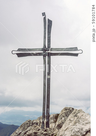 Cross in Big Rozsutec, Little Fatra, Slovakia 59101784