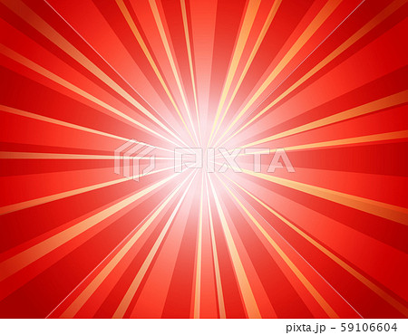 赤い光の放射状背景のイラスト素材