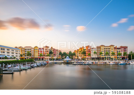 Naples, Florida, USA downtown skyline 59108188