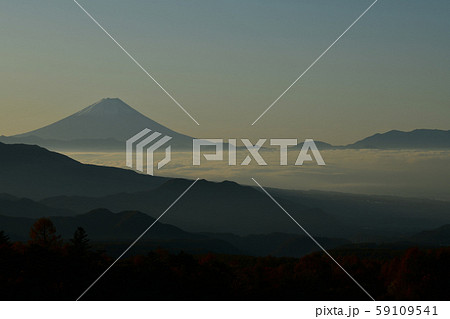 北杜市大泉町、富士が見える紅葉のまきば公園 59109541