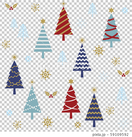 クリスマス 背景パターンのイラスト素材