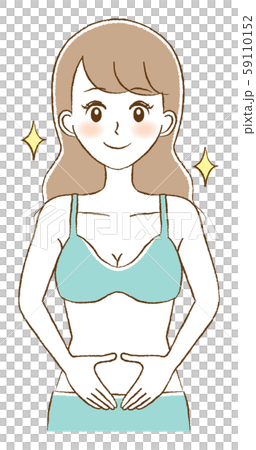 Female Intestinal Environment Diet Constipation Pleasure Illustration 59110152