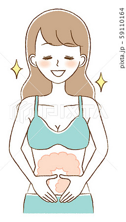 女性 腸内環境 ダイエット 便秘 快便 イラスト 女性 腸内環境 ダイエット 便秘 快便 イラスト 59110164