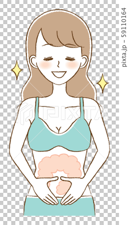 女性 腸内環境 ダイエット 便秘 快便 イラスト 女性 腸内環境 ダイエット 便秘 快便 イラスト 59110164