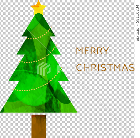 Illustration_Christmas tree_Vector_Cut-out style 59110234