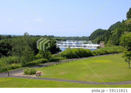 千代田堰堤・十勝川 千代田堰堤・十勝川 59111621