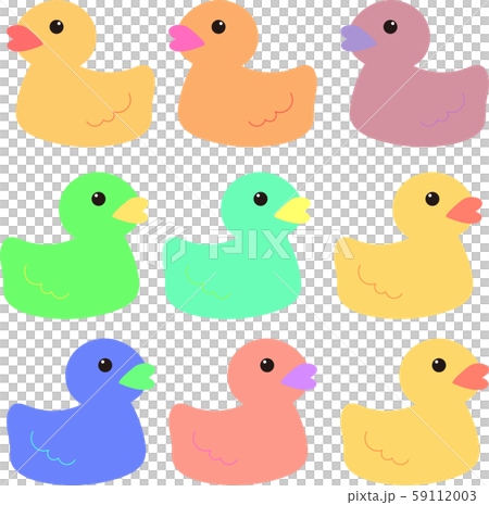 Colorful duck seamless pattern 59112003
