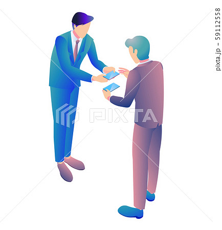 名刺交換【背景無し】 59112558