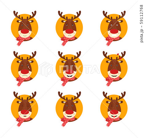 Isolated cute deer in scandinavian style 59112768