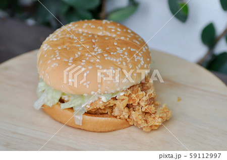 chicken burger or hamburger, burger 59112997