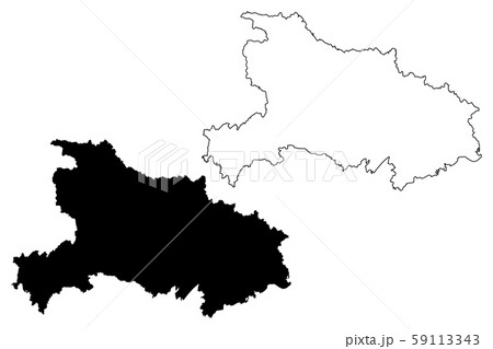 Hubei Province map vector.... Hubei Province map vector.... 59113343