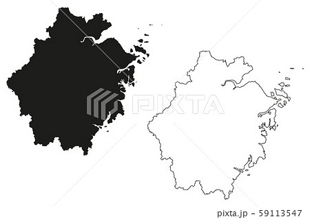 Zhejiang Province map vector.... Zhejiang Province map vector.... 59113547