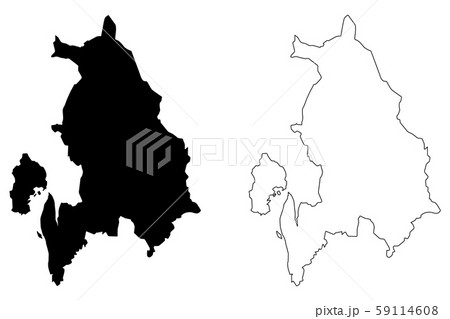 Akershus map vector....のイラスト素材 [59114608] - PIXTA