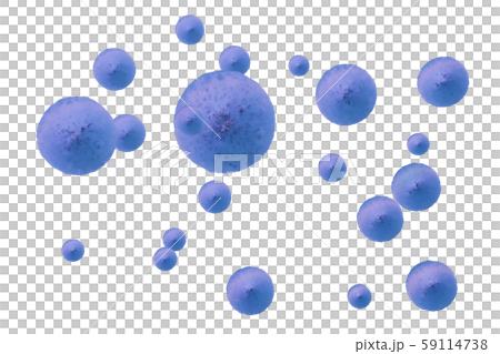感冒病毒插圖（計算機圖形/透明材料） 59114738