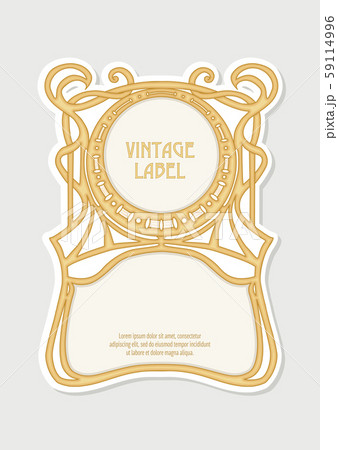 Label, decorative frame, border 59114996