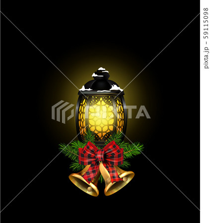 Christmas decoration with street light 59115098