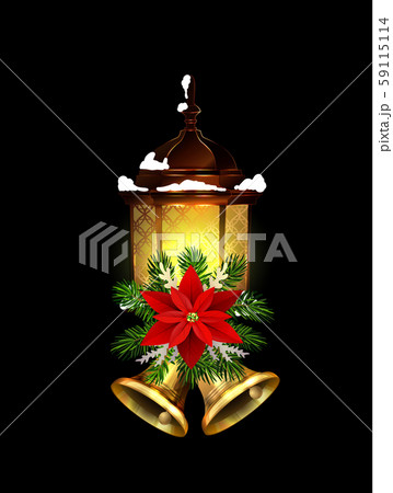 Christmas decoration with street light 59115114