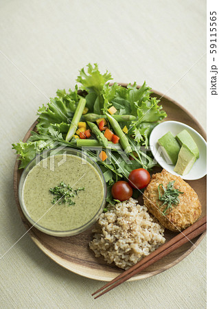 ワンプレート料理 玄米 野菜 ワンプレート料理 玄米 野菜 59115565