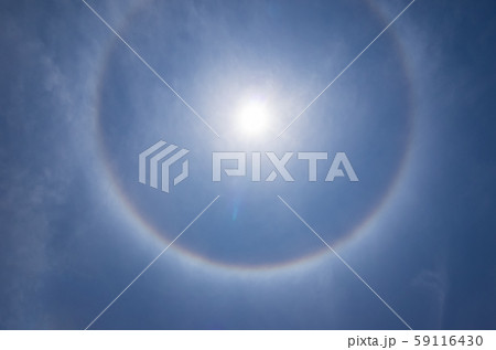 日暈　ハロ 59116430