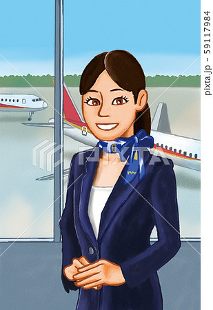 キャビンアテンダント 59117984
