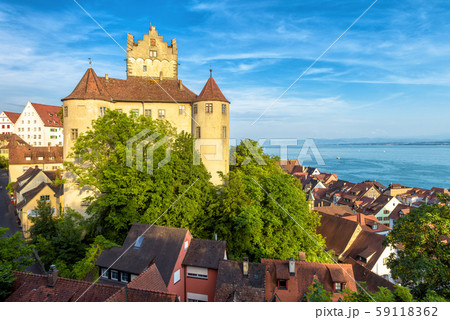 Medieval Meersburg Castle at Lake Constance or Medieval Meersburg Castle at Lake Constance or 59118362