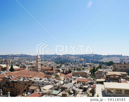 ダビデの塔から見たエルサレムの街並み 59118585