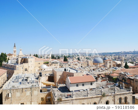 ダビデの塔から見たエルサレムの街並み 59118586