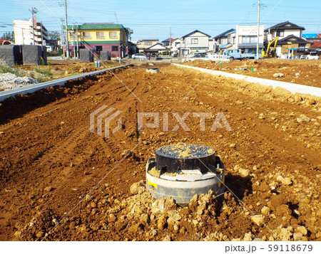 宅地開発は道路整備から 59118679
