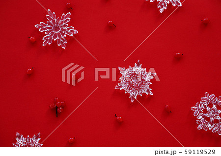 クリスマスの背景　レッド 59119529
