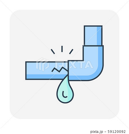 burst pipe icon 59120092