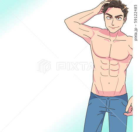 爽やか イケメン 美容 かっこいい 男性のイラスト素材