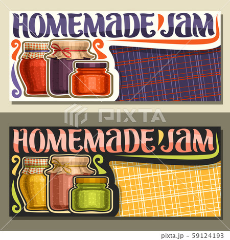 Vector banners for Homemade Jam 59124193
