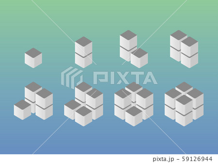 3Dキューブボックスイメージ、アイコン、シンプル、情報通信、ブロック 3Dキューブボックスイメージ、アイコン、シンプル、情報通信、ブロック 59126944