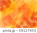 水彩の紅葉の背景素材03 59127453